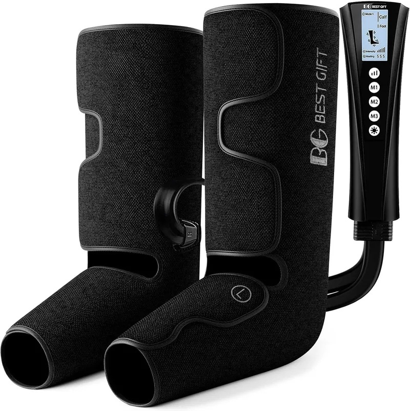 BESTGIFT Air Compression Massager with Heat for Foot